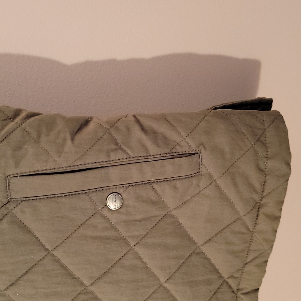 LL Bean Olive Vest - Picture 3 of 5